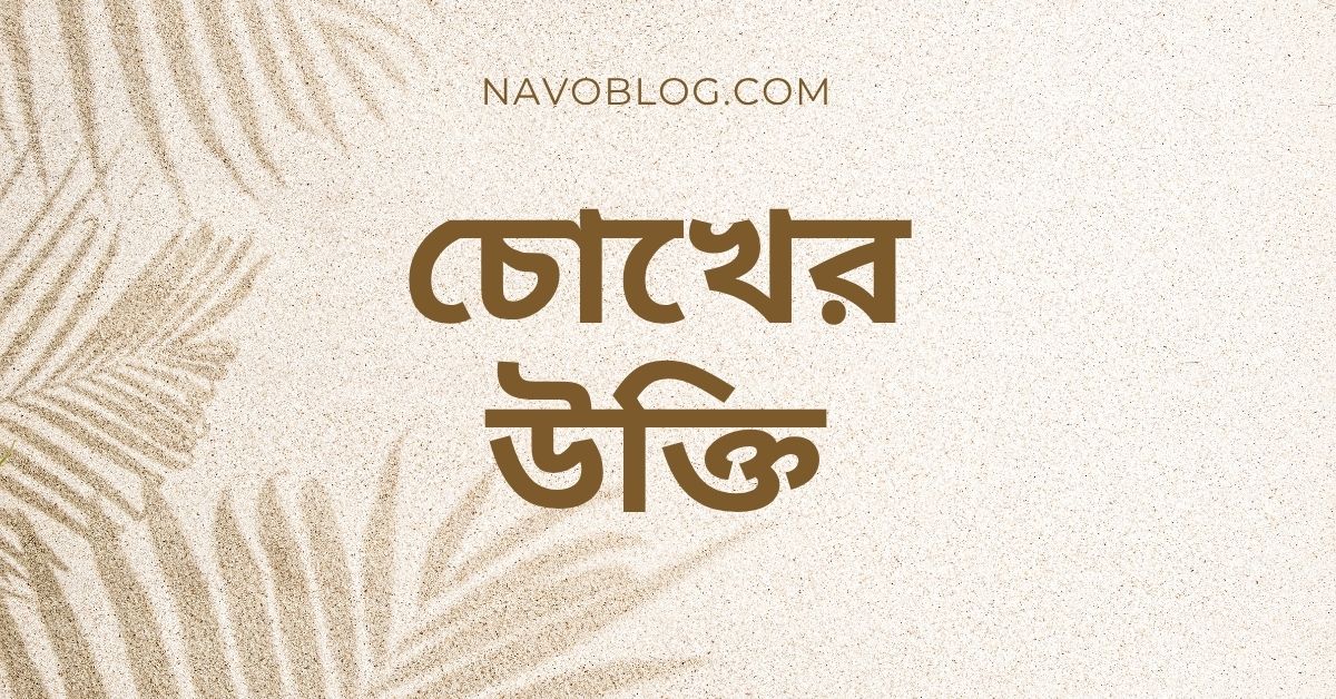 চোখের উক্তি - ভালোবাসা ও জীবনের প্রতিচ্ছবি 1 চোখের উক্তি