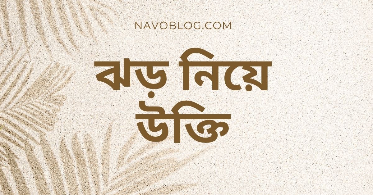 ঝড় নিয়ে উক্তি - বাছাইকৃত সেরা উক্তি ক্যাপশন 1 ঝড় নিয়ে উক্তি