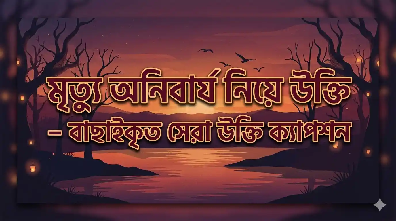 মৃত্যু অনিবার্য নিয়ে উক্তি - বাছাইকৃত সেরা উক্তি ক্যাপশন 1 মৃত্যু অনিবার্য নিয়ে উক্তি – বাছাইকৃত সেরা উক্তি ক্যাপশন