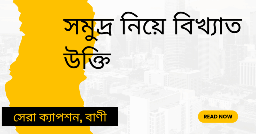 সমুদ্র নিয়ে বিখ্যাত উক্তি – জীবনের জন্য সেরা দিকনির্দেশনামূলক বাণী সমুদ্র নিয়ে বিখ্যাত উক্তি