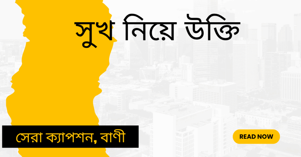 সুখ নিয়ে উক্তি