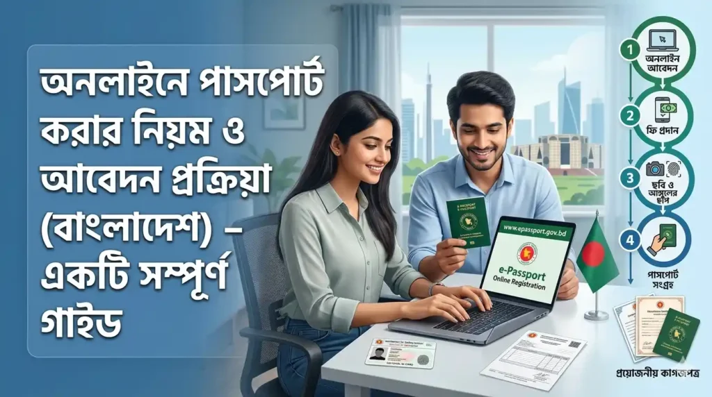 অনলাইনে পাসপোর্ট করার নিয়ম ও আবেদন প্রক্রিয়া বাংলাদেশ – একটি সম্পূর্ণ গাইড