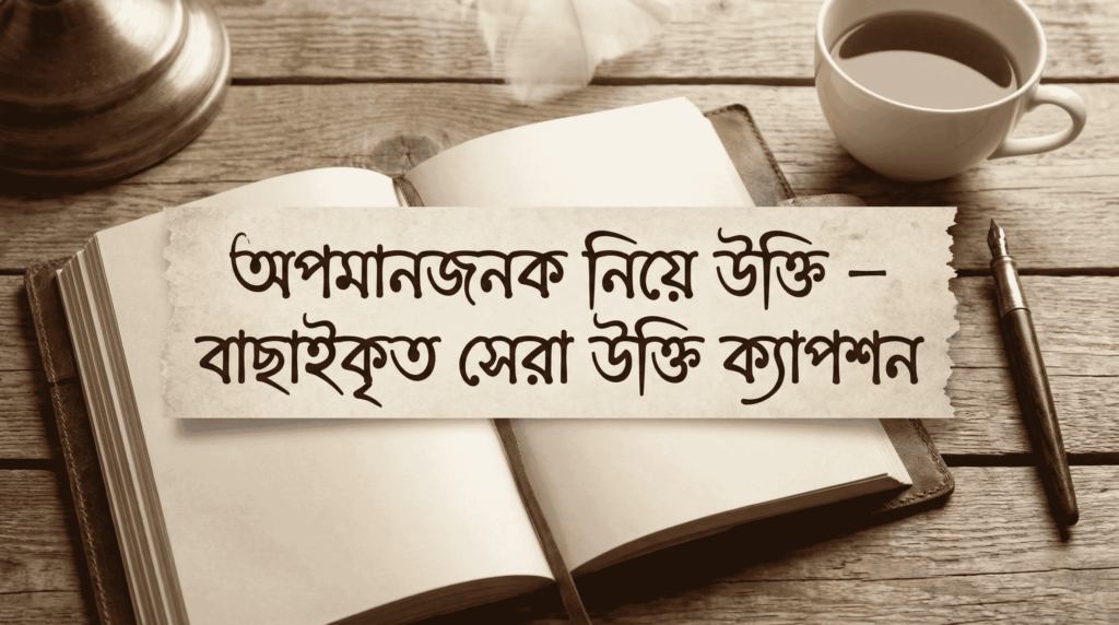 অপমানজনক নিয়ে উক্তি – বাছাইকৃত সেরা উক্তি ক্যাপশন