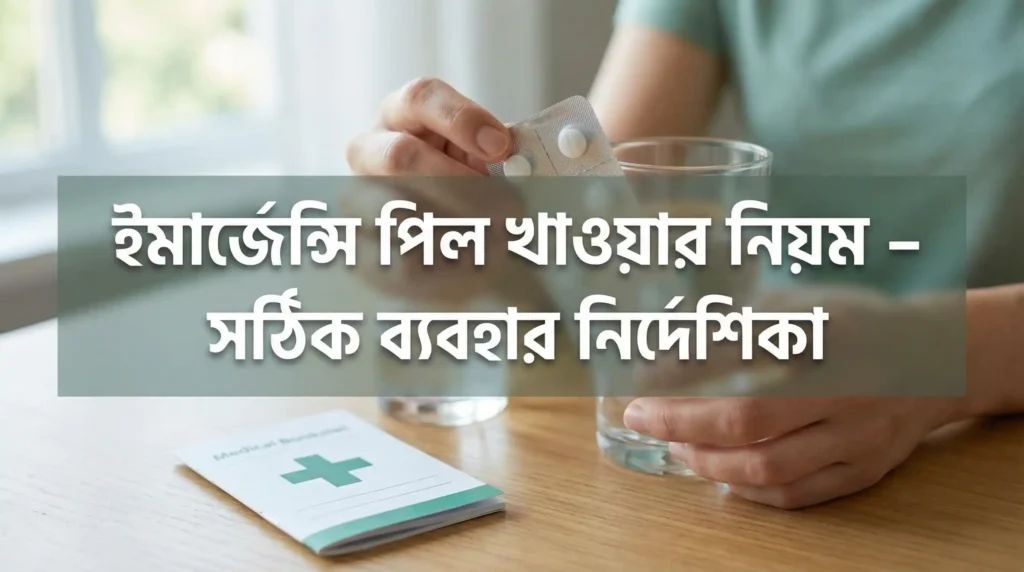 ইমার্জেন্সি পিল খাওয়ার নিয়ম – সঠিক ব্যবহার নির্দেশিকা