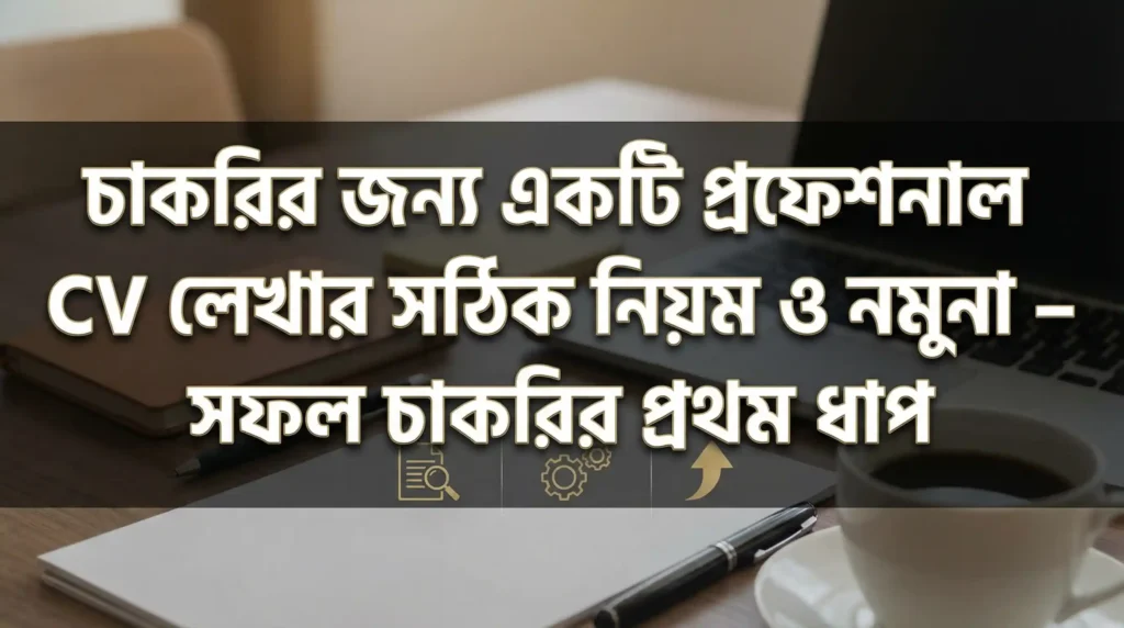 চাকরির জন্য একটি প্রফেশনাল CV লেখার সঠিক নিয়ম ও নমুনা – সফল চাকরির প্রথম ধাপ
