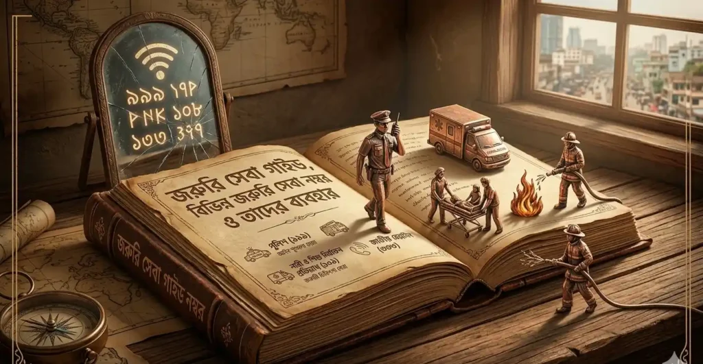 জরুরি সেবা গাইড সরকারি বিভিন্ন জরুরি সেবা নম্বর ও তাদের ব্যবহার