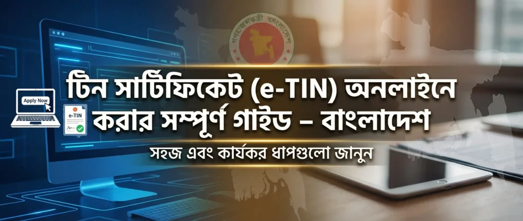 টিন সার্টিফিকেট E‑TIN অনলাইনে করার সম্পূর্ণ গাইড – বাংলাদেশ