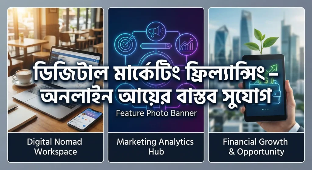 ডিজিটাল মার্কেটিং ফ্রিল্যান্সিং – অনলাইন আয়ের বাস্তব সুযোগ