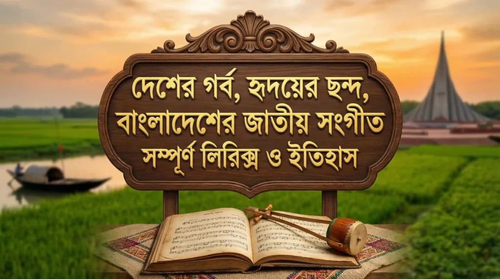 দেশের গর্ব হৃদয়ের ছন্দ বাংলাদেশের জাতীয় সংগীত সম্পূর্ণ লিরিক্স ও ইতিহাস