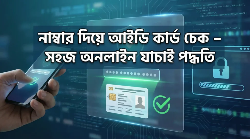 নাম্বার দিয়ে আইডি কার্ড চেক – সহজ অনলাইন যাচাই পদ্ধতি