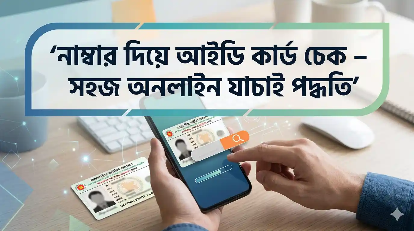 নাম্বার দিয়ে আইডি কার্ড চেক – সহজ অনলাইন যাচাই পদ্ধতি