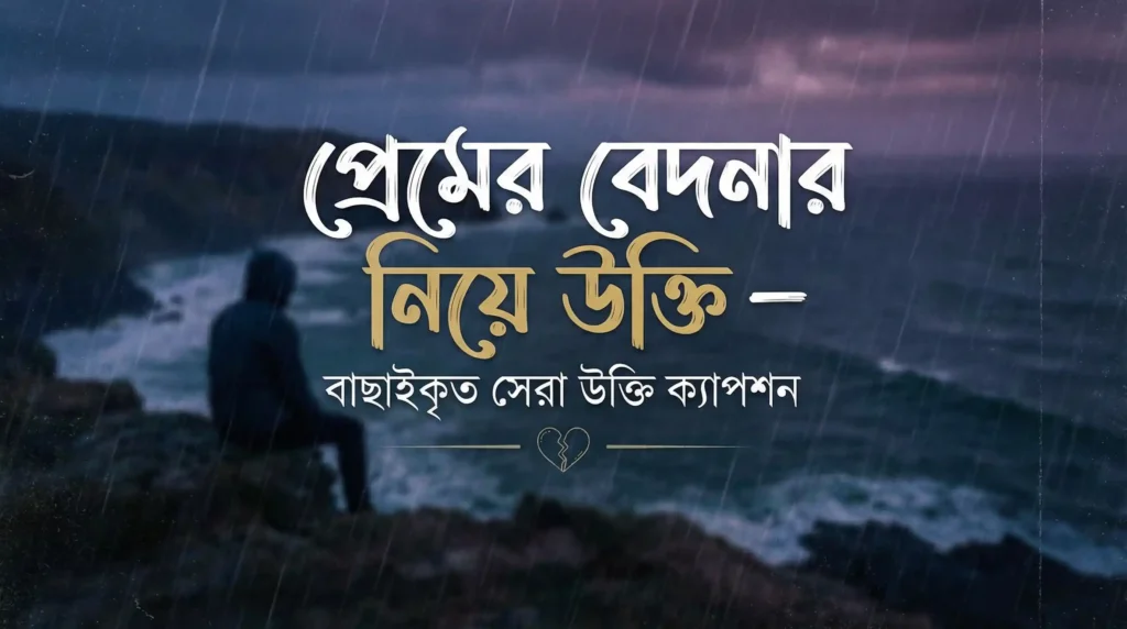 প্রেমের বেদনার নিয়ে উক্তি – বাছাইকৃত সেরা উক্তি ক্যাপশন
