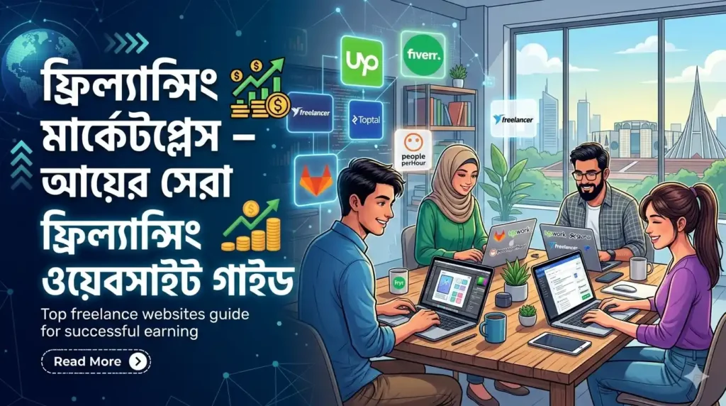 ফ্রিল্যান্সিং মার্কেটপ্লেস – আয়ের সেরা ফ্রিল্যান্সিং ওয়েবসাইট গাইড