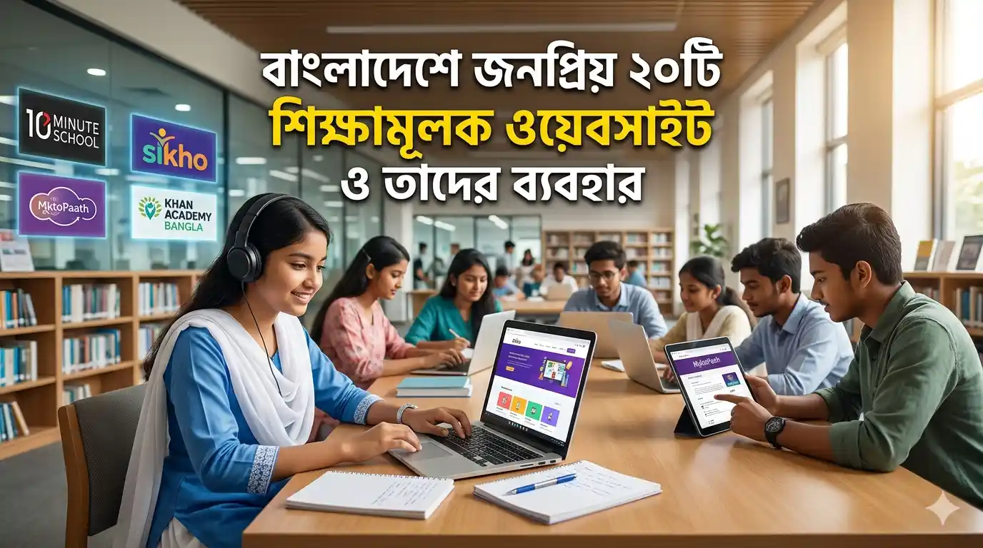 বাংলাদেশে জনপ্রিয় টি শিক্ষামূলক ওয়েবসাইট ও তাদের ব্যবহার