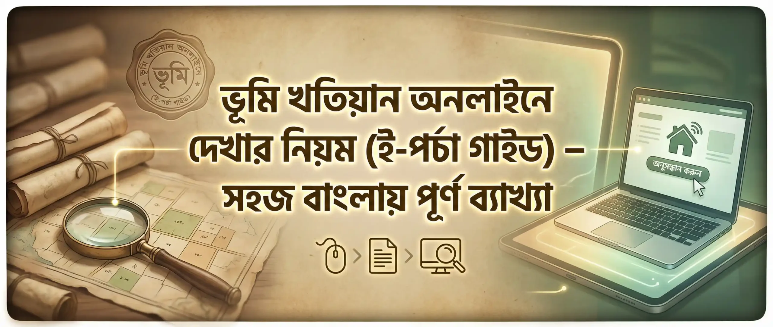 ভূমি খতিয়ান অনলাইনে দেখার নিয়ম ই পর্চা গাইড – সহজ বাংলায় পূর্ণ ব্যাখ্যা