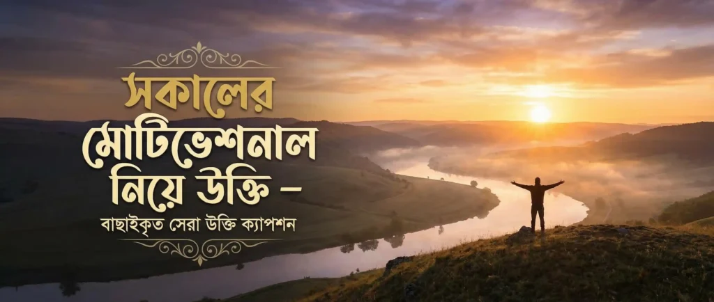 সকালের মোটিভেশনাল নিয়ে উক্তি – বাছাইকৃত সেরা উক্তি ক্যাপশন