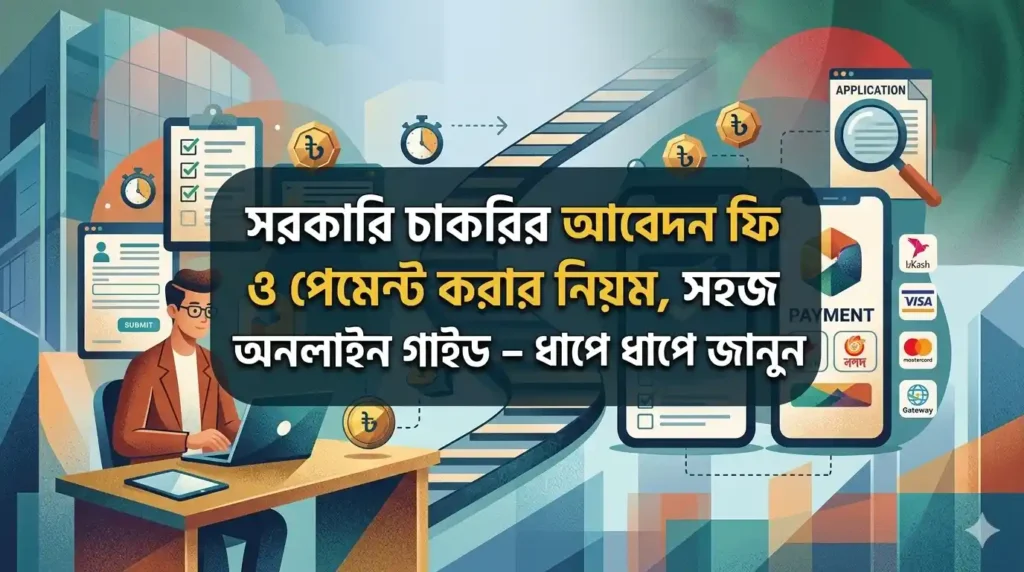 সরকারি চাকরির আবেদন ফি ও পেমেন্ট করার নিয়ম সহজ অনলাইন গাইড – ধাপে ধাপে জানুন