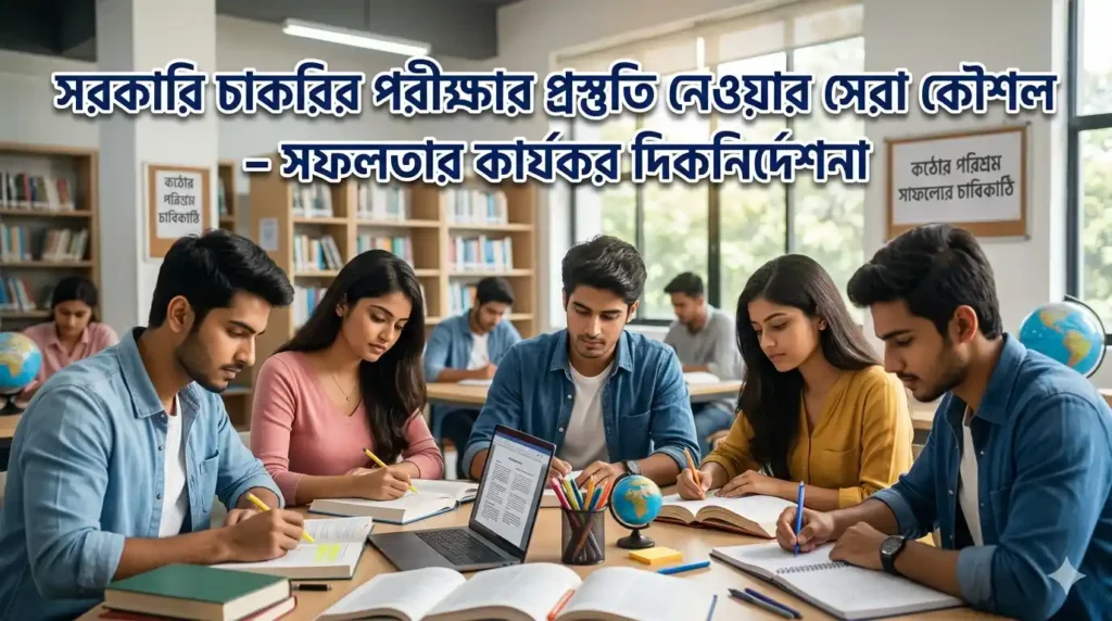 সরকারি চাকরির পরীক্ষার প্রস্তুতি নেওয়ার সেরা কৌশল – সফলতার কার্যকর দিকনির্দেশনা