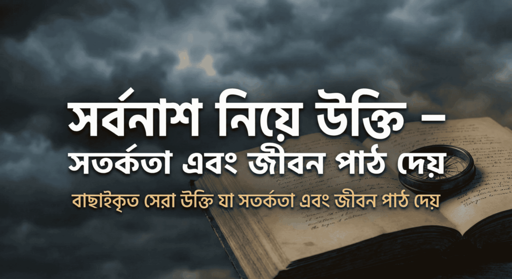 সর্বনাশ নিয়ে উক্তি – বাছাইকৃত সেরা উক্তি যা সতর্কতা এবং জীবন পাঠ দেয় সর্বনাশ নিয়ে উক্তি – বাছাইকৃত সেরা উক্তি যা সতর্কতা এবং জীবন পাঠ দেয় .png