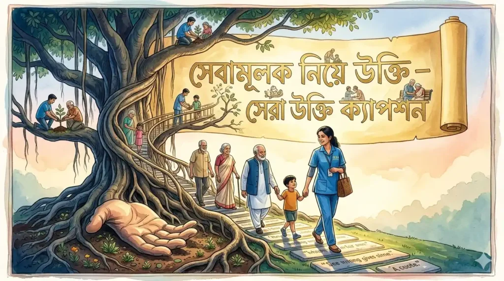 সেবামূলক নিয়ে উক্তি – বাছাইকৃত সেরা উক্তি ক্যাপশন