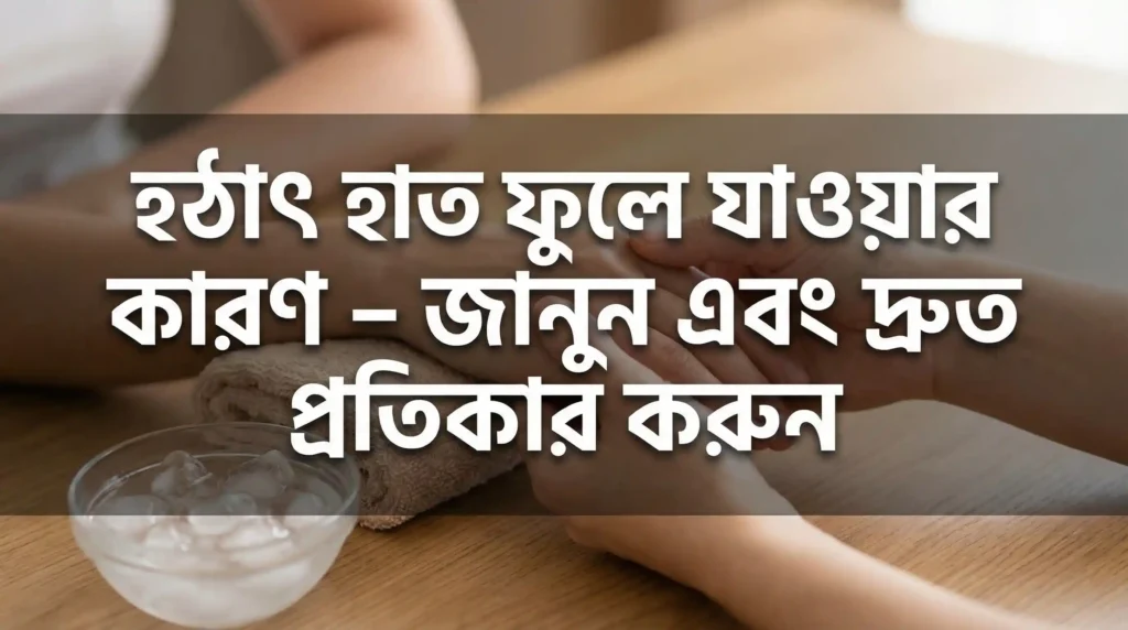 হঠাৎ হাত ফুলে যাওয়ার কারণ – জানুন এবং দ্রুত প্রতিকার করুন