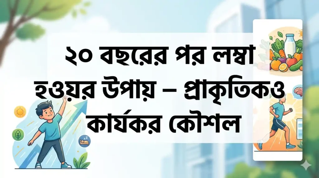 বছরের পর লম্বা হওয়ার উপায় – প্রাকৃতিক ও কার্যকর কৌশল