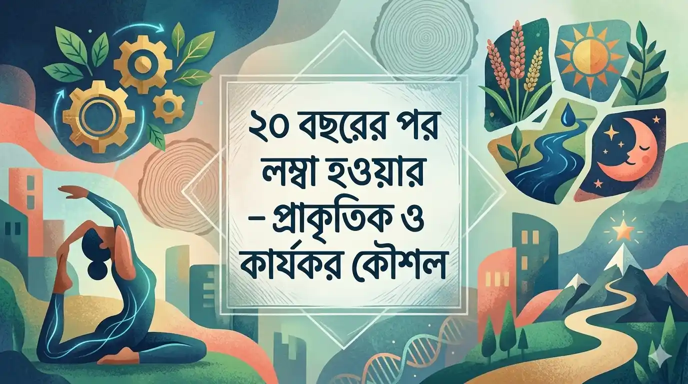 বছরের পর লম্বা হওয়ার উপায় – প্রাকৃতিক ও কার্যকর কৌশল